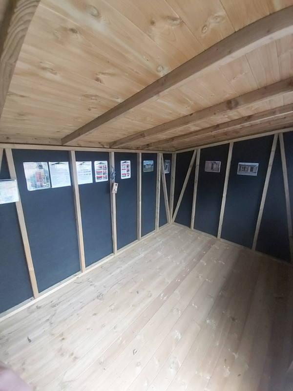 Pent workshop 12x8 inside pic Pent workshop 12x8 inside pic